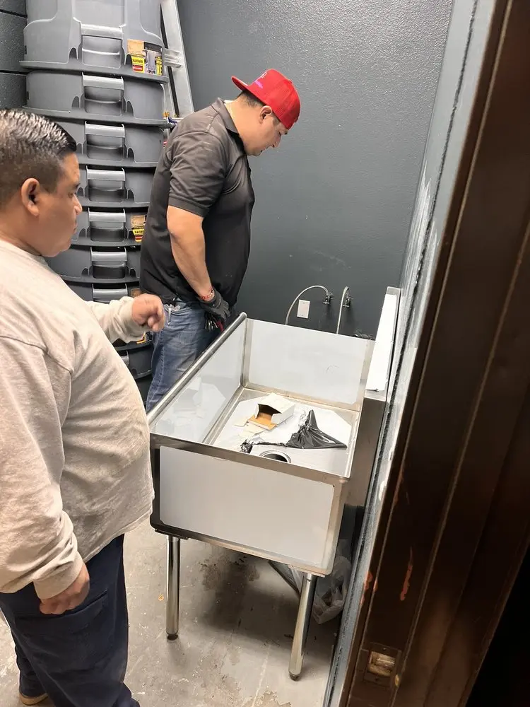 Commercial plumbing and sink installation in River Oaks Condominiums