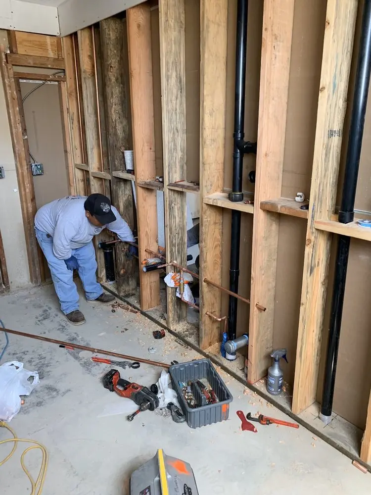 Commercial rough-in plumbing for Commercial Plumbing in River Oaks Condominiums